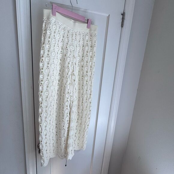 Jonathan Simkhai crochet wide-leg pants, size medium - Picture 1 of 4